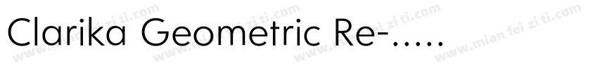 Clarika Geometric Re字体转换